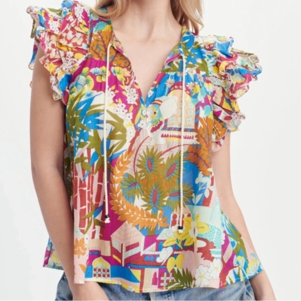 Love the Label Reina Top Claudia Print extra small